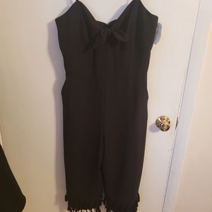 Adelyn Rae  dressy black jumpsuit. Size L